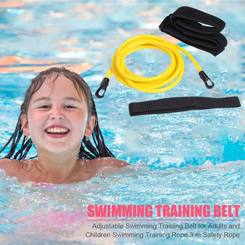 Swim Resistance Training Belt – Adjustable 4M Elastic