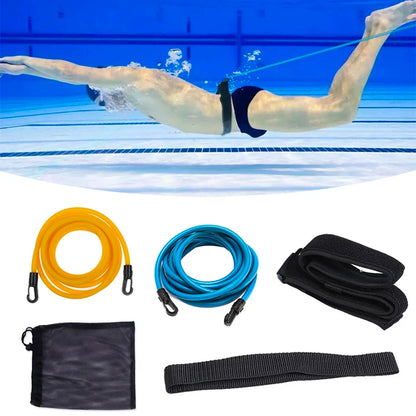 Swim Resistance Training Belt – Adjustable 4M Elastic