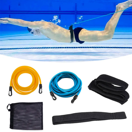 Swim Resistance Training Belt – Adjustable 4M Elastic