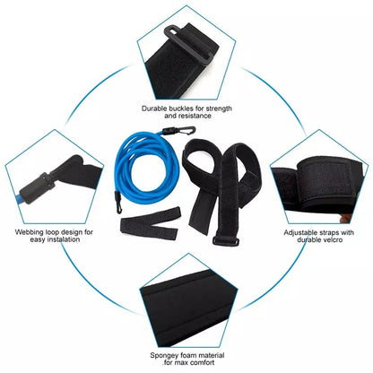 Swim Resistance Training Belt – Adjustable 4M Elastic